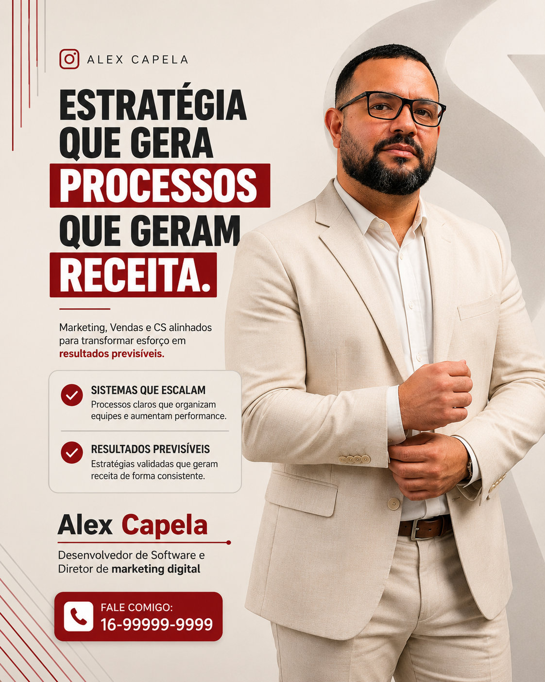 Criativo com CTA e Contato